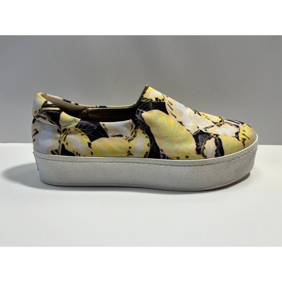 Opening Ceremony Yellow Floral Slip-On Platform Sneakers Size 10 (US) 40 (EU) - Picture 1 of 11